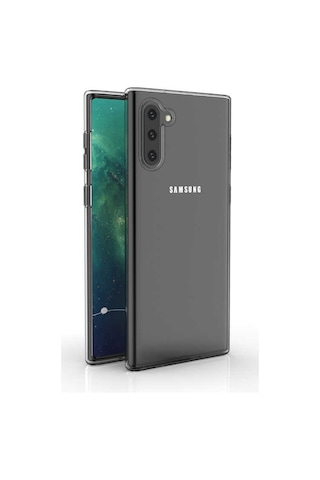 Galaxy Note 10 Kılıf Zore Süper Silikon Kapak Renksiz