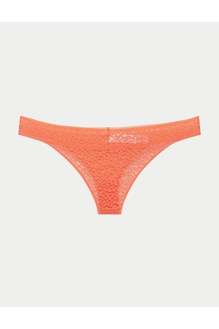 Marks & Spencer Dantel Detaylı Brazilian Tipi Külot T61006232B Kırmızı
