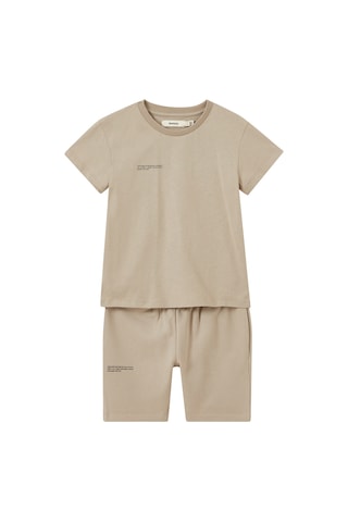 Pangaia Organik Pamuklu Unisex T - Shirt - Taş Rengi Stone