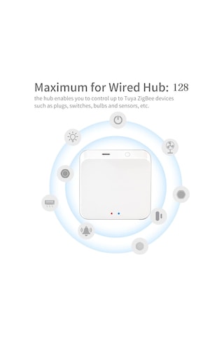Geeksen Tuya Cihazları İçin Zigbee 3.0 Akıllı Ağ Hub'ı, Alexa Ve Google Home İle Ses Kontrolü, 2.4ghz Wifi, 128 Alt Cihaz Desteği - Tyzg1