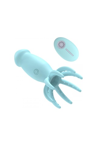 Carmine Wireless Kumandalı Titreşimli Ahtapot Model Göğüs Klitoris Masaj Wand Vibratör