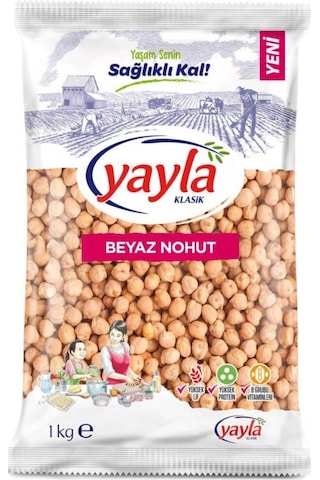Yayla Bakliyat Beyaz Nohut 1 Kg X 4 Adet