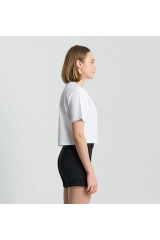 Columbia Csc Outback Crittters Crop Kadın Kısa Kollu Tişört-8227 Beyaz