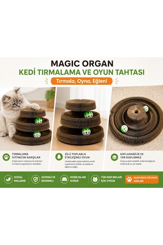 Majo İki Katlı Karton Tırmalama