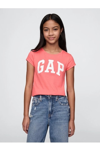 Kız Çocuk Gap Logo T-shirt Turuncu-6007 Turuncu