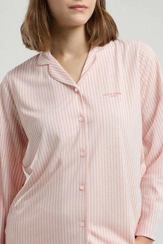 Pierre Cardin Modal 9020 Uzun Kol Önden Düğmeli Kadın Pijama Takımı V1 Açık Coral