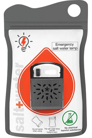 Neevoyu Tuzlu Suyla Çalışan 10 Saat Işık Veren Taşınabilir Acil Durum Lambası - Kamp & Doğa Yürüyüşü İçin Gri