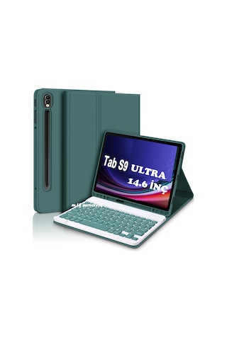 Samsung Galaxy Uyumlu S9 Ultra 14.6 İnç Sm-x910 Klavyeli Tablet Kılıfı