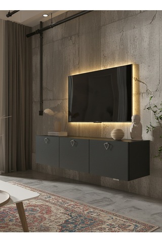 Resital Tv Ünitesi S1837-4 Antrasit Antrasit