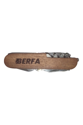Berfa Bf171 Paslanmaz Ahşap Kabze İsveç Cep Çakısı Çok Renkli