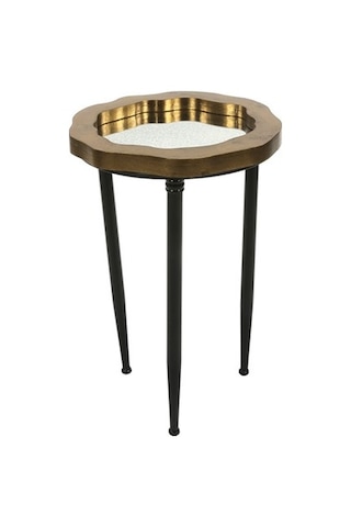 Vitale Pera Ahşap Yan Sehpa Ak.Ga0048