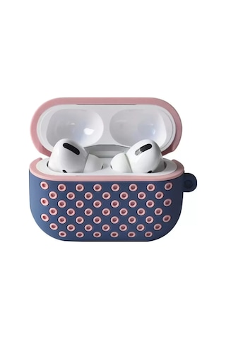 Zenviaat Newface Apple Airpods Uyumlu Pro 2 2.nesil Spor Delikli Kılıf - Mavi-pembe Znv2027 Arka Kapak