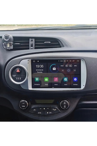 Toyota Yaris Android Multimedya Sistemi 4-64 Cadence R18 2012-2020 Ön Kayıt Kamera  9"