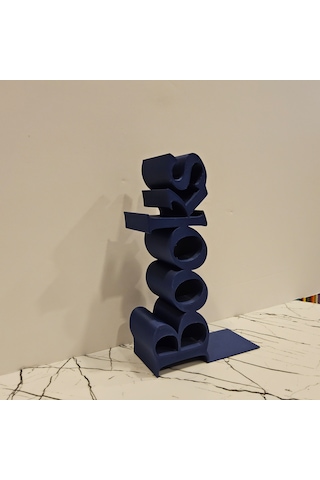 Kitap Tutucu Books Yazılı 3d -lacivert-
