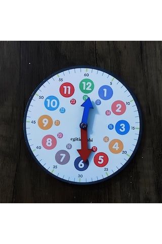 Ahşap Saat Öğreniyorum Etkinliği Montessori Eğitim Seti
