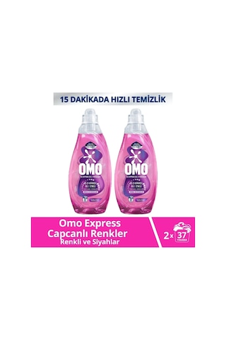 Express Fresh Capcanlı Renkler Renkli Ve Siyahlar Sıvı Çamaşır Deterjanı 1480 Ml X2