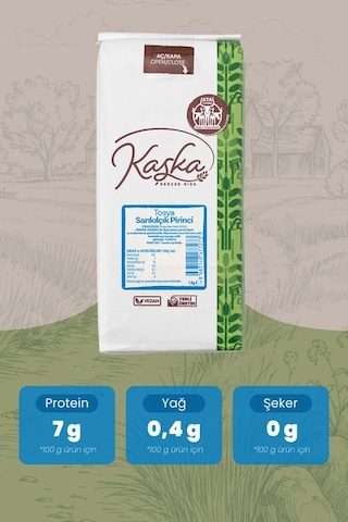 Kaşka Tosya Sarıkılçık Pirinci 1 KG