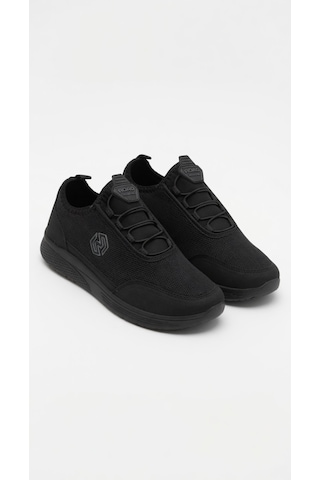 Stil Shoes Erkek Spor Ayakkabı Ortopedik Hafif Rahat Şık Esnek Kullanışlı Fileli Spor Siyah