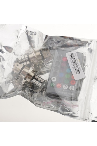 Dianziye H4 Tipi Rgb Led Fari Seti - 27smd Işıklı, Kumandalı Ve Çarpıcı Renkli, 2 Adet Fari + Kumanda Dahil