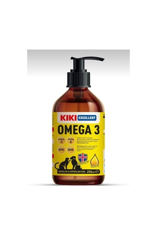 Kiki Excellent Omega 3 Kedi Ve Köpek İçin Balık Yağı 250 Ml