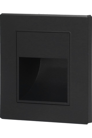 Hangfox Gömülü Led Merdiven Işığı 1.5w 3000k Sıcak Beyaz Sabit Aydınlatma Abs Akrilik Merdiven Koridor Aydınlatıcısı Siyah 85-220v Siyah