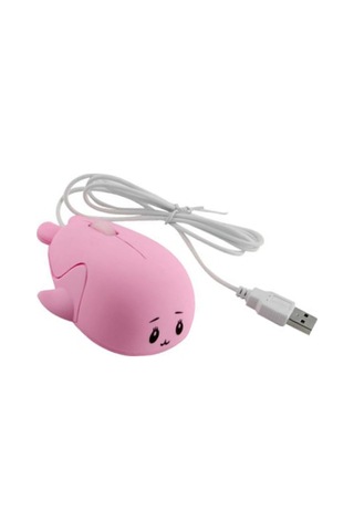 Xindoker Köpekbalığı Desenli Kablolu Fare - Hassas Takip, Ergonomik Tutuş, Windows/mac Uyumlu Pembe Kartoon Mouse