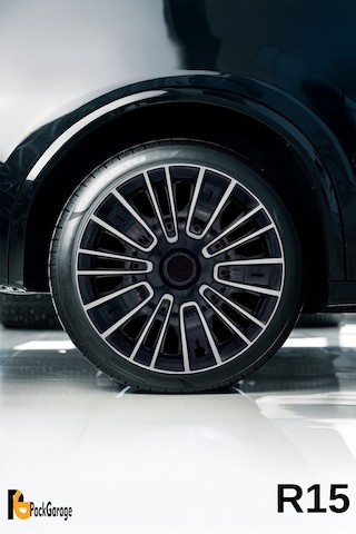 Volkswagen Up Club 15'' İnç Jant Kapağı 4 Adet Siyah Gri C116