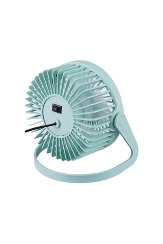 Efn-505 360 Derece Dönüş Taşınabilir Mini Masaüstü Turkuaz Usbfan