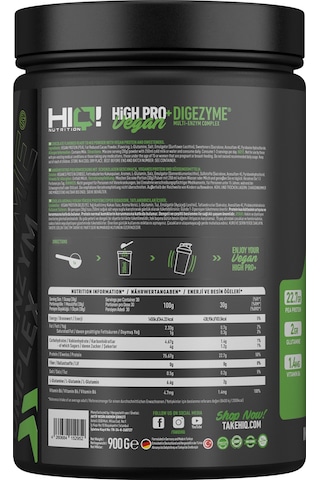 Hıq High Pro+ Vegan 900gr Chocolate Flavored