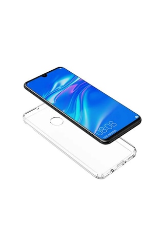Huawei P30 Lite Kılıf Şeffaf Silikon Kamera Korumalı 0,30 Mm