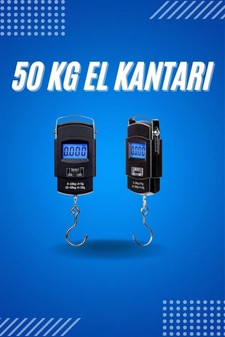 Hubrendy 50 Kg Dijital El Terazisi Cep Tartısı El Kantarı Terazi