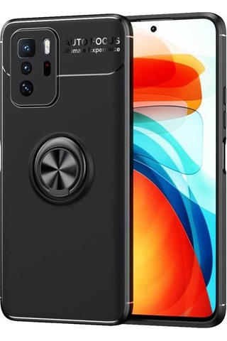 Xiaomi Poco X3 GT Kılıf Zore Ravel Yüzüklü Silikon Kılıf