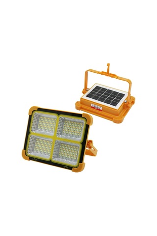Solar Led Light Çakarlı Solar Projektör - Powerbank Kamp - Dış Mekan Güneş Enerjili 12000mah- 84x4 336led Bx40