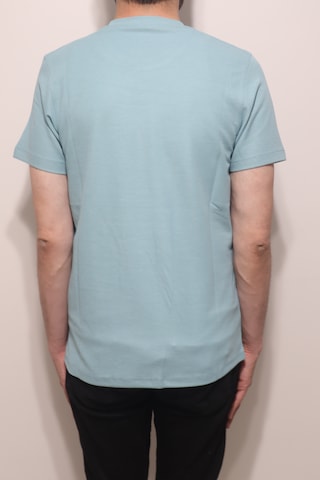 Santa Dmctekstil Erkek Tshirt-1111-1435 Düz Spor Kesim Rahat Kalıp Bisiklet Yaka T-shirt Turkuaz