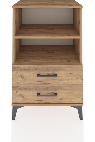 Hyperion Komodin 2 Raflı 2 Çekmeceli 60x44x96 Çam-çam Çam