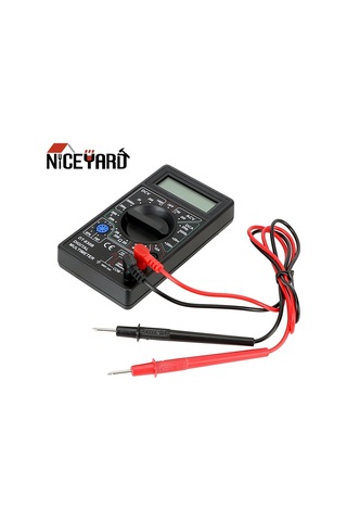 Black-dt-830b Multimetre Analiz Cihazı Ohmmetre Volt Test Cihazı Lcd Otomatik Aralığı Dijital Voltmetre