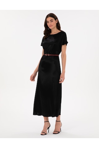 Pierre Cardin Kadın Siyah Elbise Dokuma 50301015-vr046 Siyah