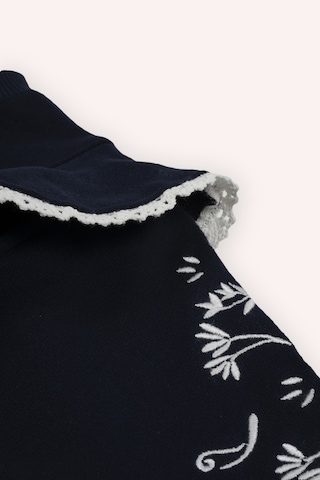 Kız Bebek Nakışlı Lacivert Sweatshirt Çok Renkli 2421GB08040