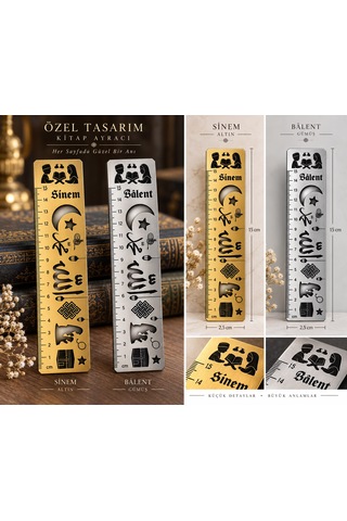 Kişiye Özel Yeni Nesil Kitap Ayracı Dini Semboller