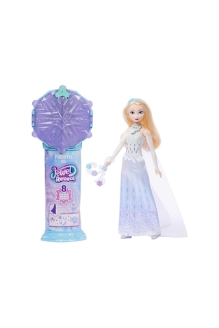 Mattel Filmden İlham Alan Mattel Karlar Ülkesi Elsa Bebek, Aksesuarlar, Kar Tanesi Şeklinde Değerli Taş Kutusu İle Çocuk Yüzüğü Dahil 8 Sürpriz Ve 9 Oyun Parçası, Jjy36 000 Açık Krem