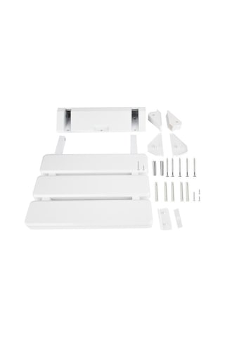 Bloomnest Lebıhmurah Bf140 Duş Koltuğu - Düşen Yapraklı, Katlanabilir, Beyaz, Duvar Monte Beyaz