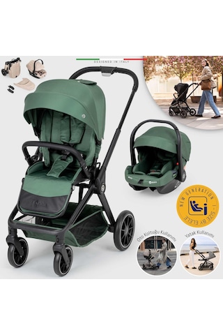Elele Firenze Travel Sistem Bebek Arabası Yeşil