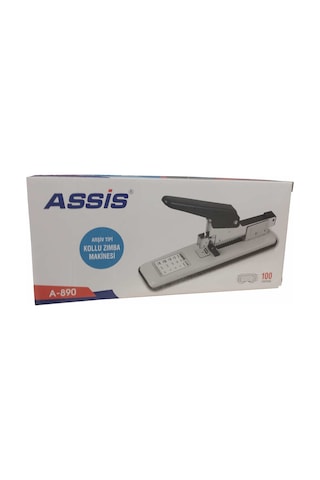 Assis 890 100 Sayfa Gri Arşiv Tipi Kollu Zımba Makinası