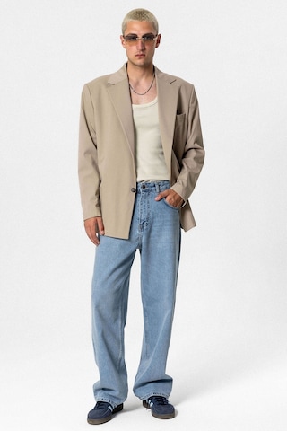 Vamos Oversize Blazer Ceket Bej