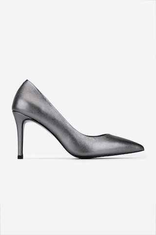 Valmenti Kadın Hakiki Deri Antrasit Stiletto Ayakkabı 1160 26330 Bn Ayk Sk25-26 Antrasıt Antrasit