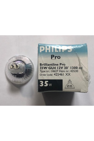 5 Adet Phılıps 12v 35w Mr 11 Halojen Çanak Çap:35mm