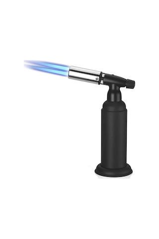 Tenfowee 1300 C Isıya Dayanıklı Çift Fonksiyonlu Pasta Fırını Ve Barbekü Izgara Alev Torchu - Siyah, 35 Dakika Kullanim Süresi