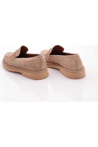 Dgn 1234 Erkek Loafer Ayakkabi Bej Süet