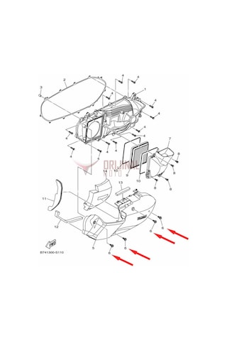 Yamaha Nmax 125 155 2015-20 / Xmax 250-300 2018 Varyatör Kapak Vidası