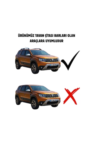 Dacia Duster Tavan Sepeti + Ara Atkı Seti 2018-2024 Uyumlu